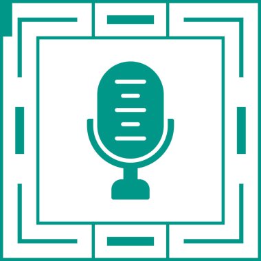 microphone icon web simple illustration