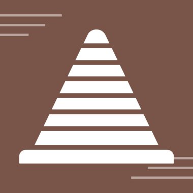 piramit vektör simgesi. resimleme