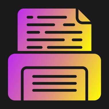 Kağıt rulo ikon vektör illüstrasyonu