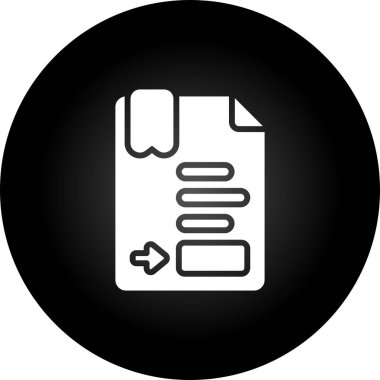 Dosya simgesinin vektör illüstrasyonu