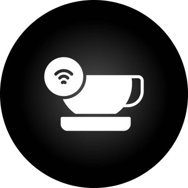 kahve ikonu vektör illüstrasyonu