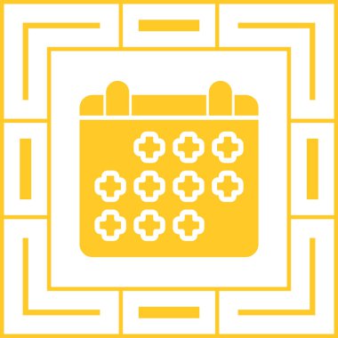 Takvim. Web simgesi basit illüstrasyon