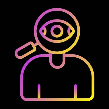 Göz simgesi tasarımı, vektör illüstrasyonu