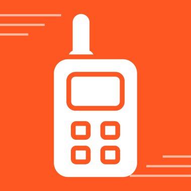 Radyo simgesi, vektör illüstrasyonu