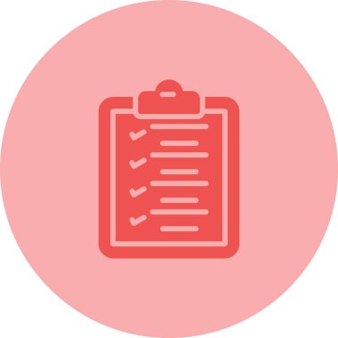 Kontrol listesi vektör simgesi modern basit vektör illüstrasyonu