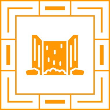 Modern yapı simgesinin vektör illüstrasyonu