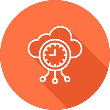 Bulut. Web simgesi basit illüstrasyon