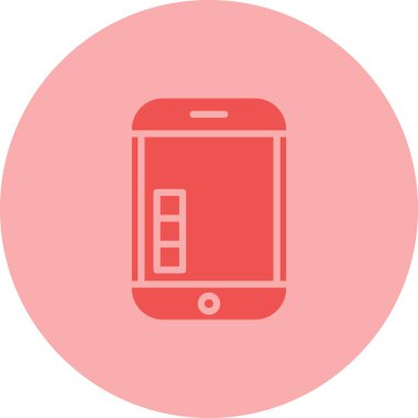 Cep telefonu. Web simgesi basit illüstrasyon