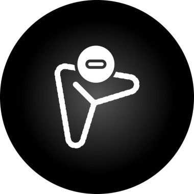 Tıbbi maske takan siyah adam beyaz arka planda izole edilmiş. Çember düğmesi. vektör.