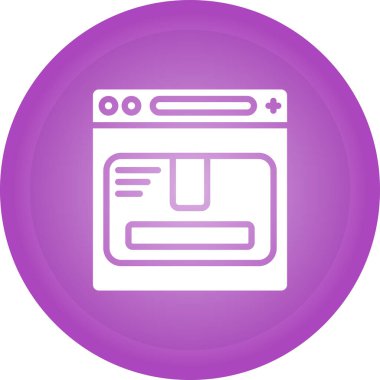 Mutfak. Web simgesi basit illüstrasyon