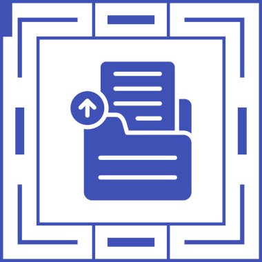 Belge. Web simgesi basit illüstrasyon