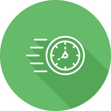 Kronometre simgesi. Modern moda illüstrasyon.