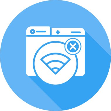 Yıkama. Web simgesi basit illüstrasyon