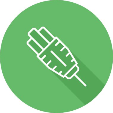 Beyzbol sopası düz vektör simgesi