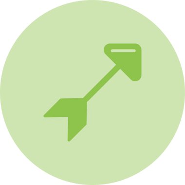 Yön oku. İllüstrasyon, web simgesi vektörü.