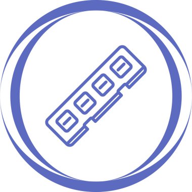 Benzersiz cetvel vektör çizimi