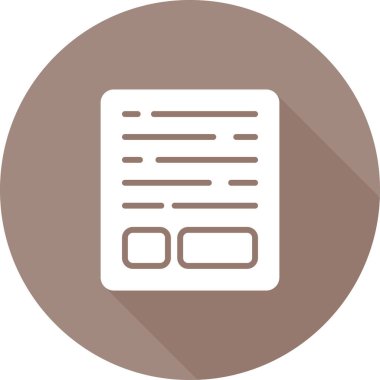 belge simgesi, vektör çizimi