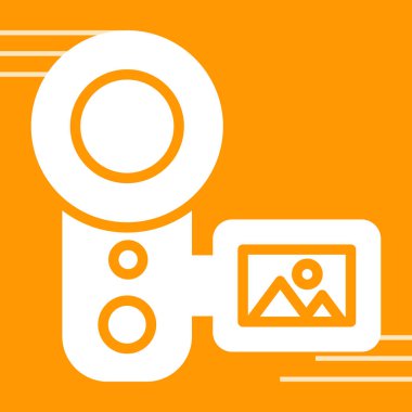 Kamera simgesi soyut arkaplanda izole edildi