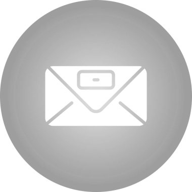 Zarf simgesi modada izole edilmiş