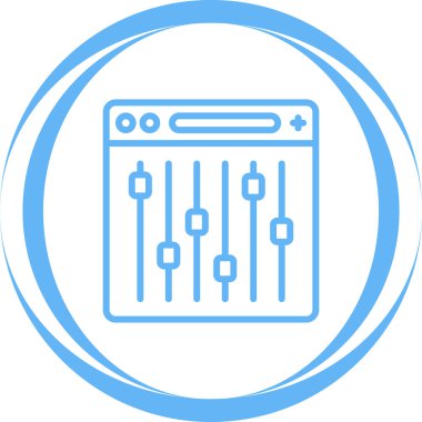 Seo simgesinin vektör illüstrasyonu