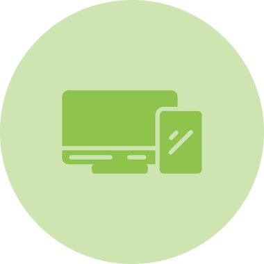 Bilgisayar. Web simgesi basit illüstrasyon