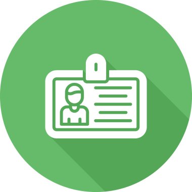 ID kart simgesi vektör illüstrasyonu