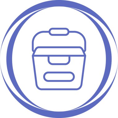 Yiyecek ve içecek ikonunun vektör illüstrasyonu