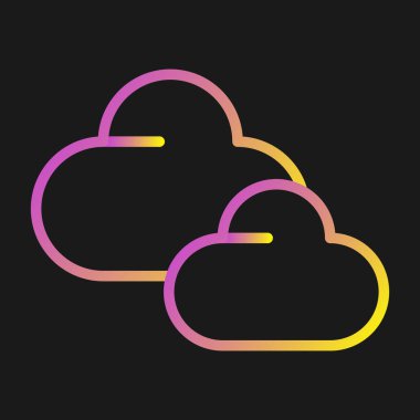 bulut hesaplama vektörü simgesi