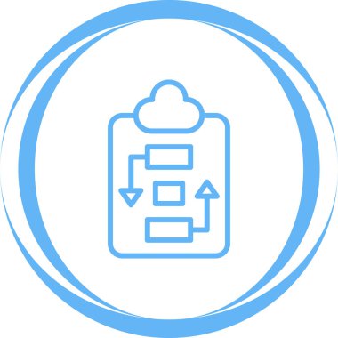 bulut simgesi, vektör illüstrasyonu