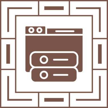 Windows web simgesi vektör çizimi