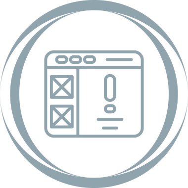 Modern b 'nin vektör illüstrasyonu eksik simgesi