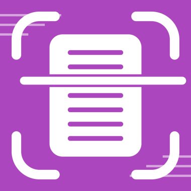 Mor üzerine izole edilmiş vektör modern simge. Kitap, kapak, tasarım için illüstrasyon.