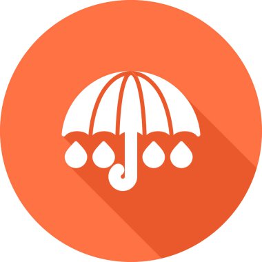 şemsiye simgesi vektör illüstrasyonu