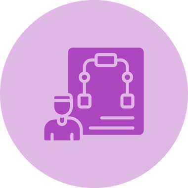 Modern simgenin vektör illüstrasyonu