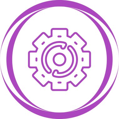 dişli simgesi. vektör illüstrasyonu