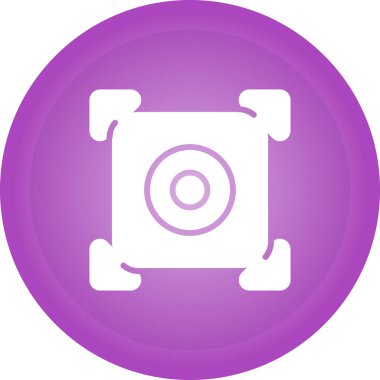 kamera simgesi vektör illüstrasyonu