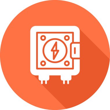 Vektör illüstrasyonu, elektrik dolgu simgesi