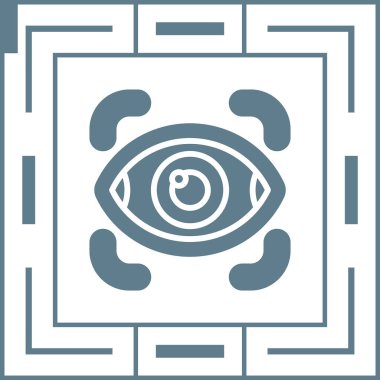 Göz tarama simgesi - taslak biçimi