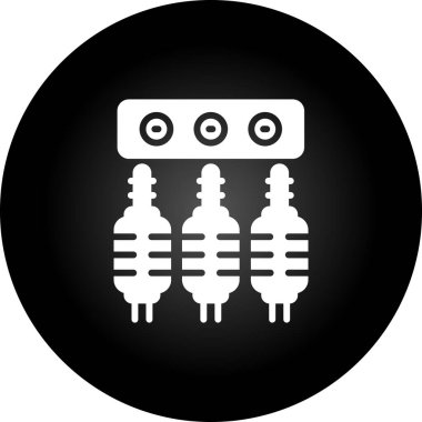 Robot simgesi, vektör illüstrasyonu basit tasarım