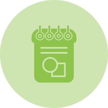 Benzersiz vektör çizgisi simgesi