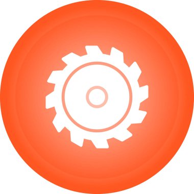 dişli simgesi. vektör illüstrasyonu.