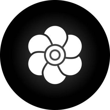 çiçek simgesi vektör illüstrasyonu