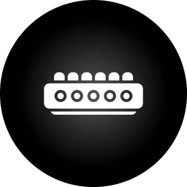 Gitar. Web simgesi basit illüstrasyon