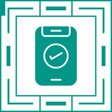 Akıllı telefon simgesi. Basit vektör illüstrasyonu. Ağ için akıllı telefon vektör simgeleri. mobil tasarım