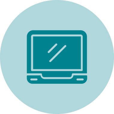 Bilgisayar. Web simgesi basit illüstrasyon