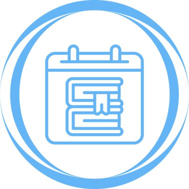 Takvim simgesi, vektör illüstrasyonu basit tasarım