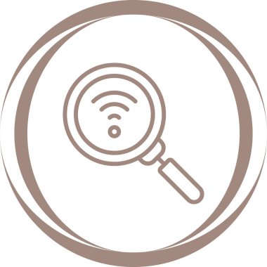 Bir büyüteçin vektör çizimi