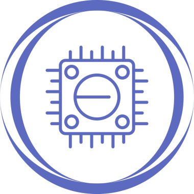 Çip. Web simgesi basit illüstrasyon