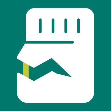 Yiyecek ve içecek ikonunun vektör simgesi