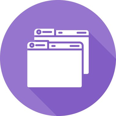 Windows web simgesi vektör çizimi